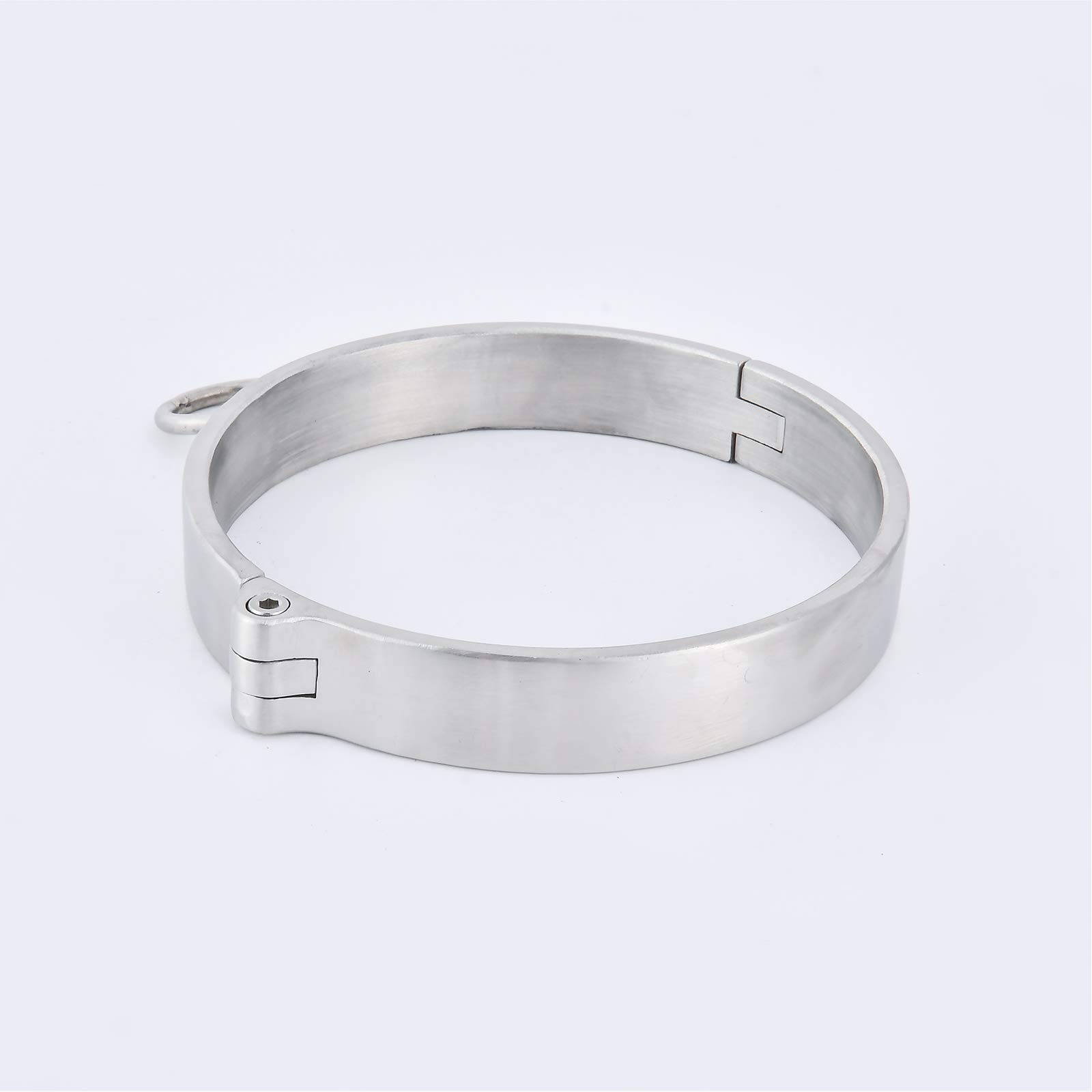 Collare in Metallo SM Bondage Erotico Collari/Girocolli/O-Ring, Collare di Limitazione Slave, Cappuccio A Vite, 2 Cm Alto, Alta qualità Fetish Bondage Bondage Sex Couple Prodotti,Women's