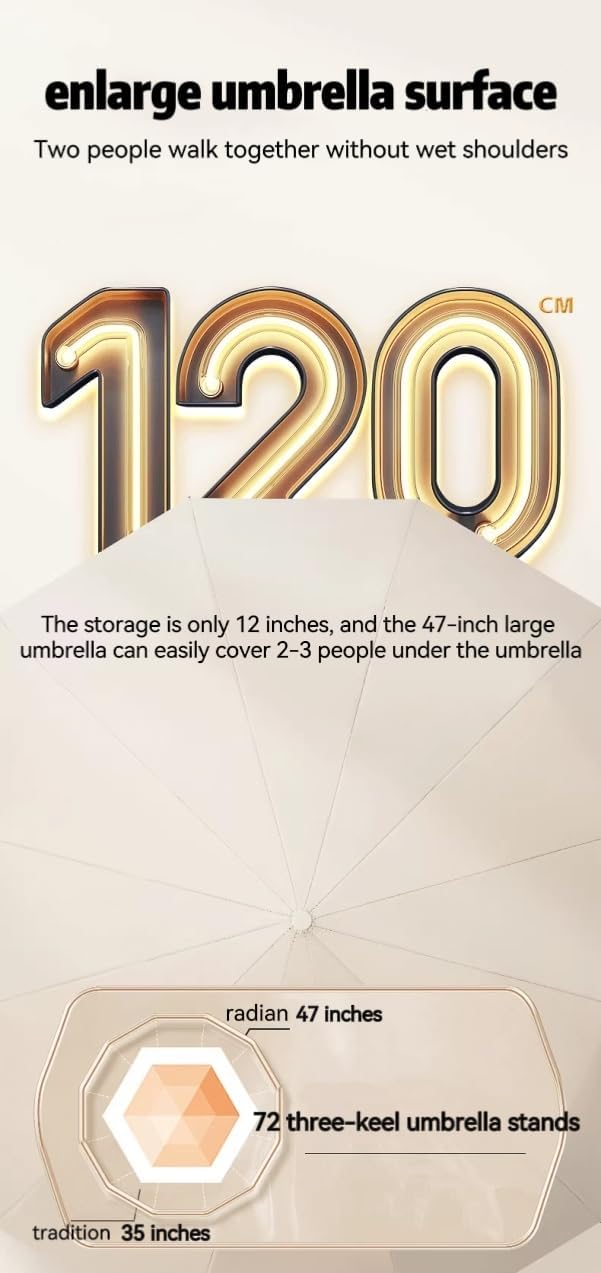 Umbrella automatic increase thickening fashion portable outdoor sunshade umbrella, sun protection and UV protection, folding place any place without water drop trouble