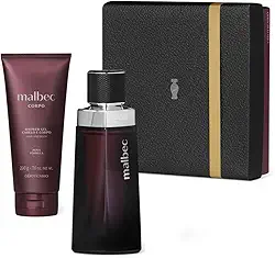 Kit Malbec Tradicional: Colônia 100ml e Shower Gel 200g