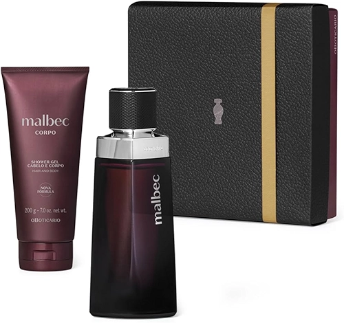 Kit Malbec Tradicional: Colônia 100ml e Shower Gel 200g