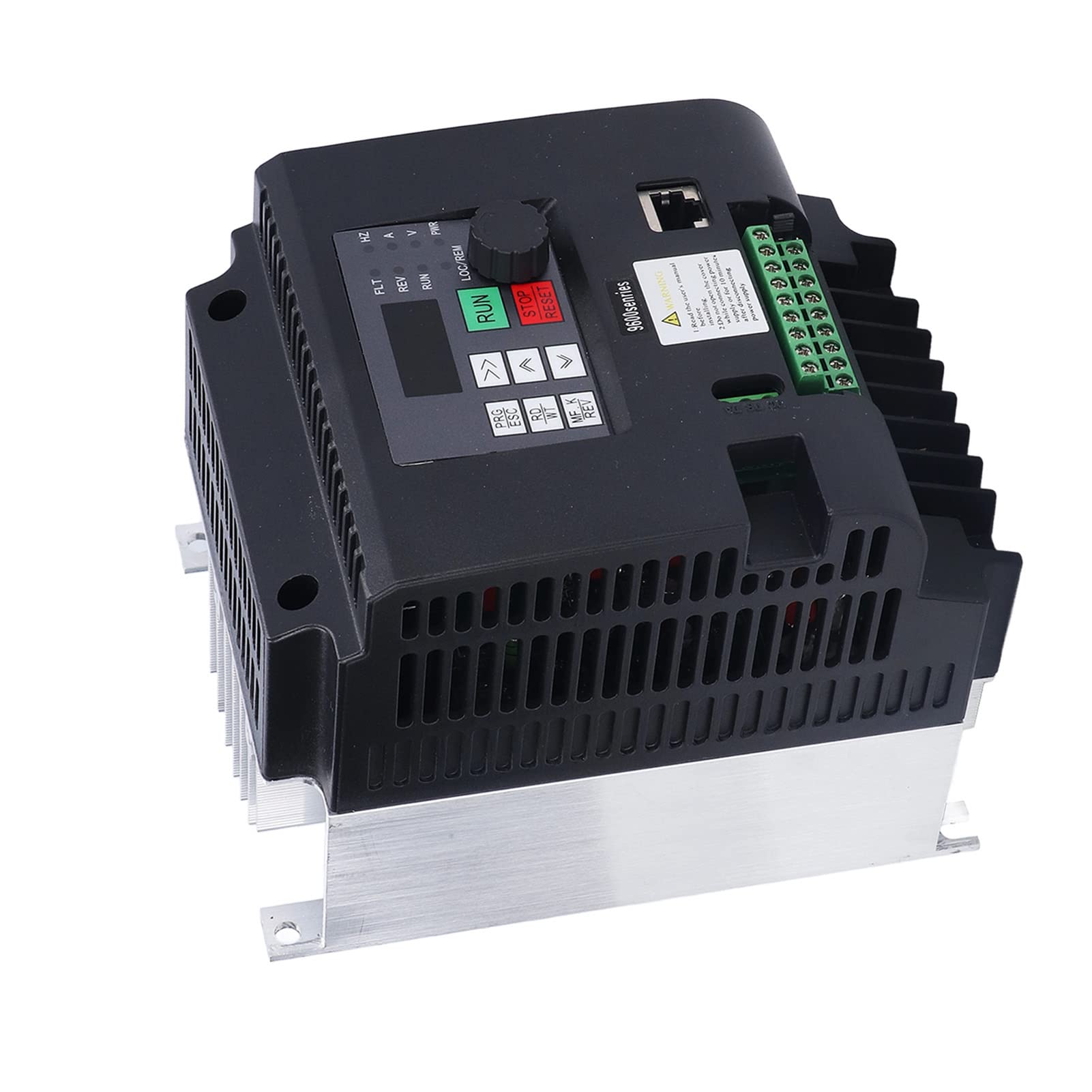 Invertitore di Frequenza, Monofase 220 V a 3 Fasi, 380 V 5,5 KW, Convertitore di Frequenza Regolabile Multistadio per Frantoi Industriali, Mulini