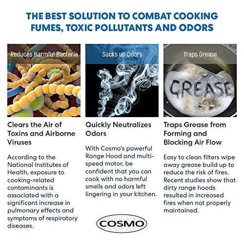 COSMO 30'' Under Cabinet Range Hood - Image 9