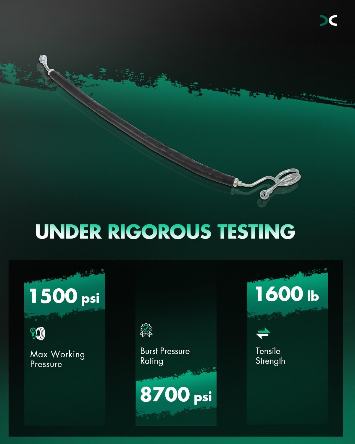 SCITOO 352046 Power Steering Pressure Hose assembly Fit for 2008-2012 for Nissan for Altima