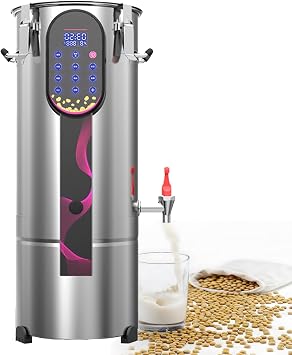 Commercial Large Capacity Soymilk Machine,Fully Automatic Freshly Ground Soy Milk Machine,Stainless Steel Soybean Milk Maker,For Restaurant Business,11L
