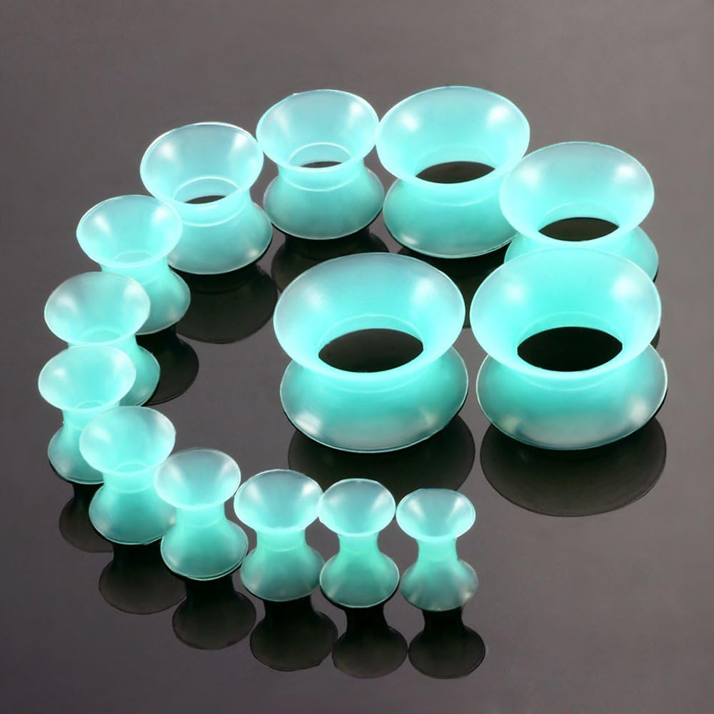 MansWill 50PCS Acrylic Ear Stretching Kit 14G-00G for Beginners | Acrylic ear stretching kit with tapers, plugs and silicone tunnels from 14G to 00G for smooth, comfortable stretching