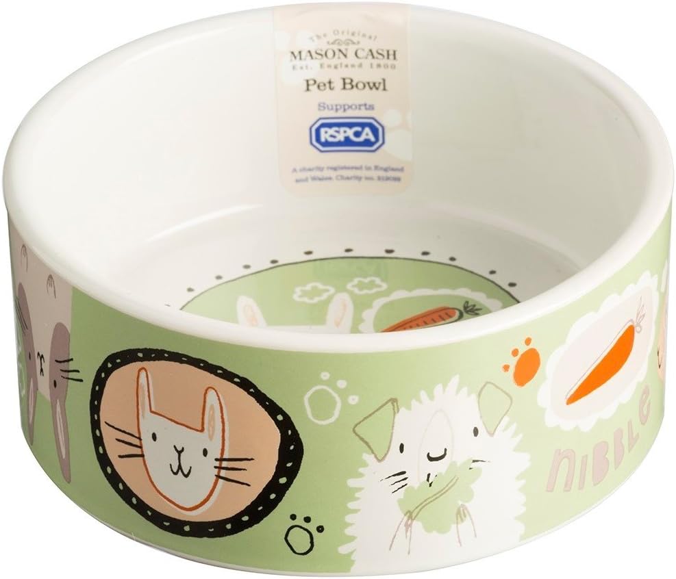 Mason Cash Ceramic Cartoon Rabbit Bowl, 4-3/4-Inches, 23-Fluid Ounces, Multi Colored
