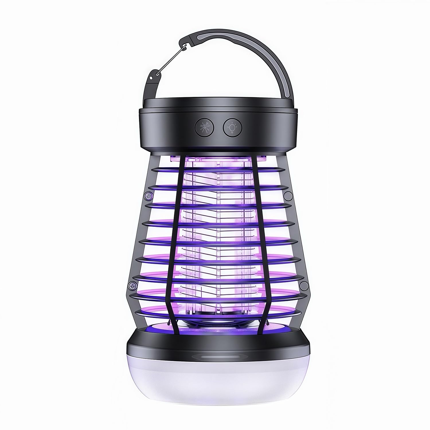 AOKKR Lámpara Antimosquitos UV 2000V, Matamosquitos Eléctrico Recargable 2000mAh con Carga USB, Carcasa ABS Impermeable, Luz LED Suave y Luz SOS, para Camping, Jardín, Balcón y Dormitorio