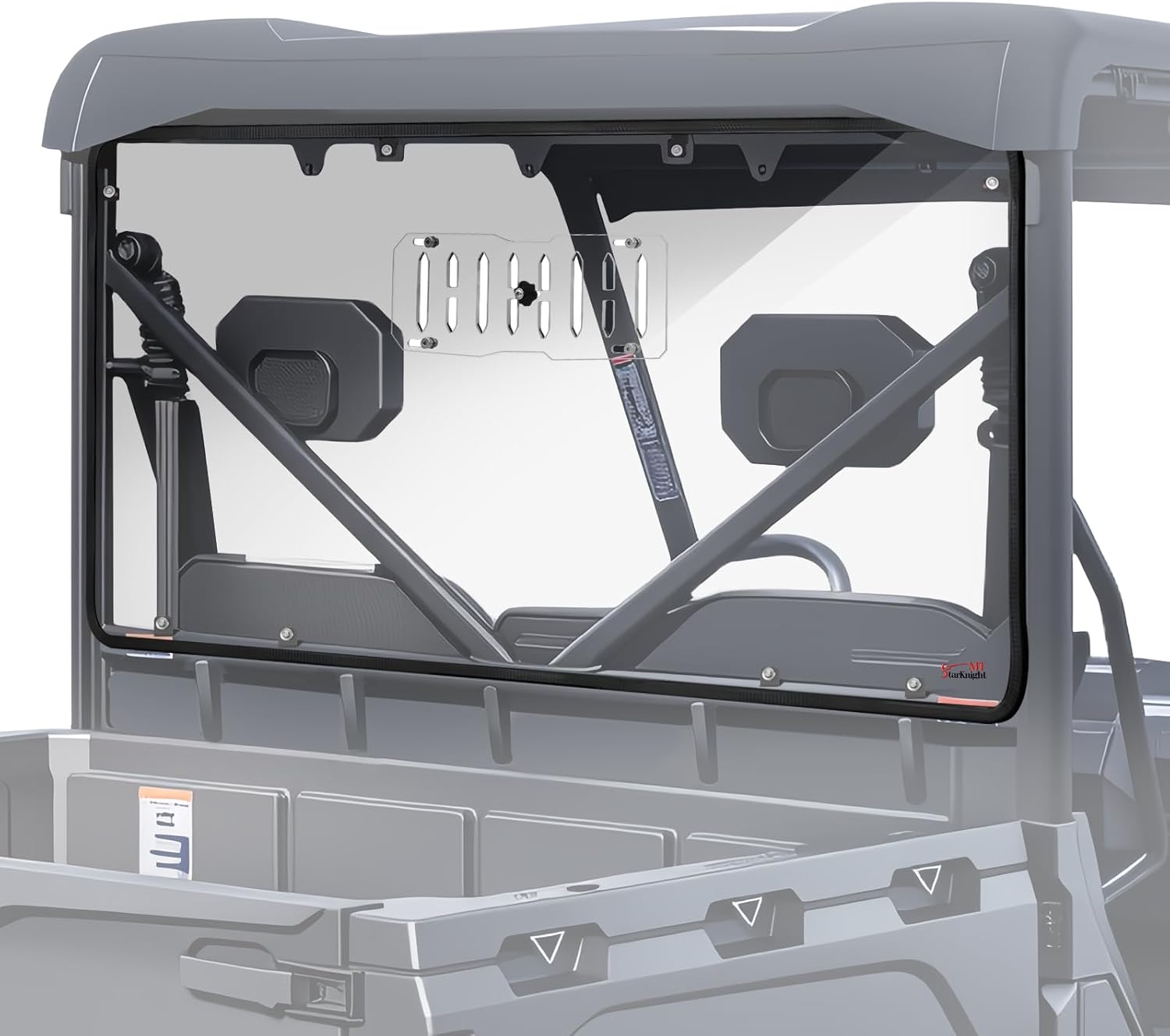 StarknightMT Uforce 600 Rear Windshield Vent Clear Window Compatible With 2021+ CFMOTO UForce 600 UTV Back Windshield Polycarbonate Windscreen 250 Time Stronger Than Glass