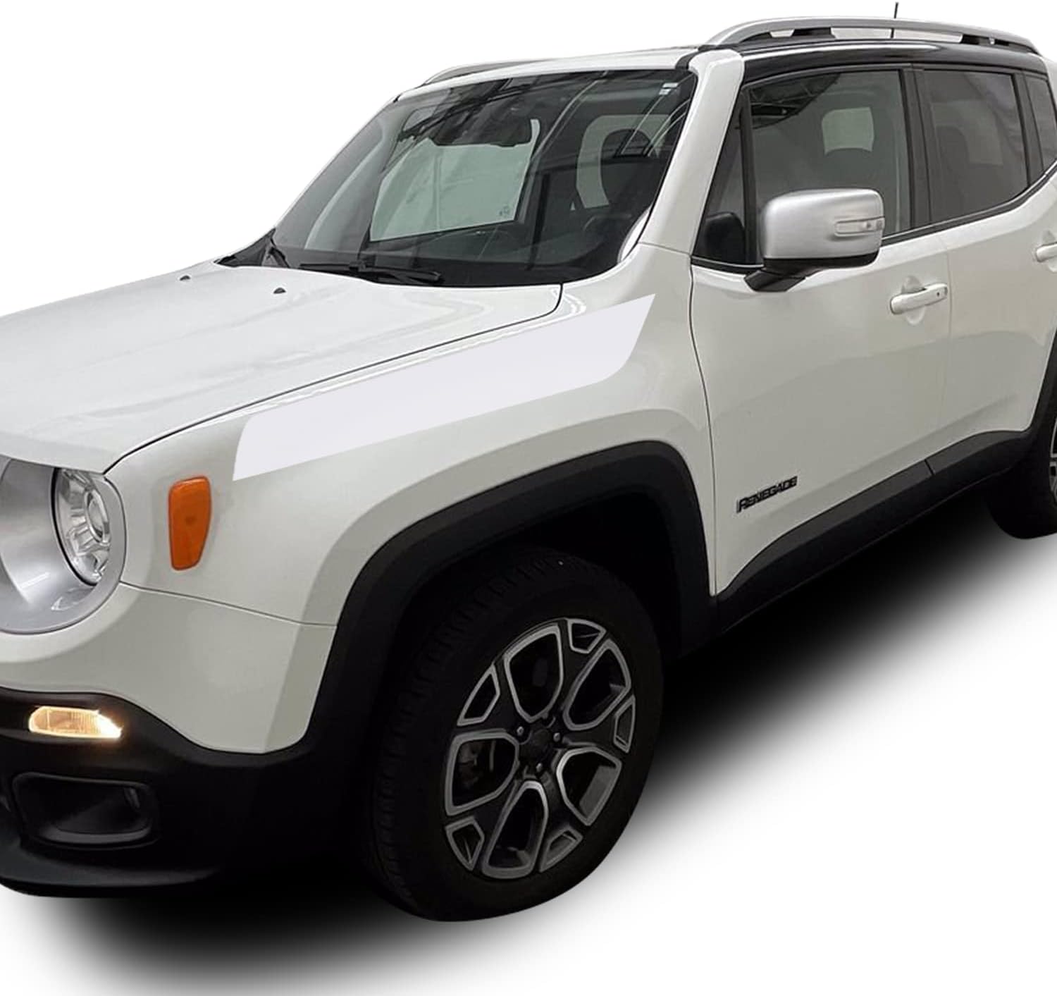 Gomu Fender Stripe Vinyl Graphic Overlay Wrap Decal Compatible with Jeep Renegade 2015 2016 2017 2018 2019 2020 2021 - Matte Army Green