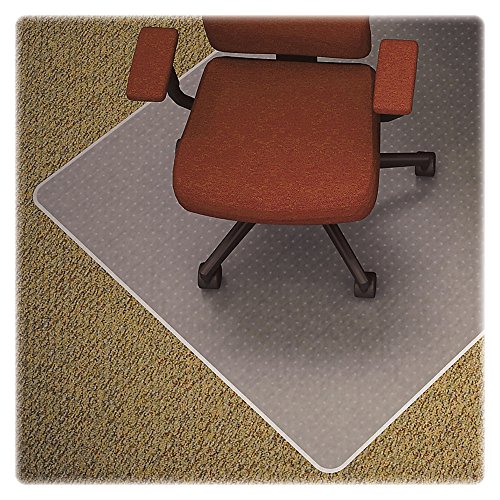 Lorell 82823 Chair Mat, Medium Pile, Wide Lip 25-Inch X12-Inch, 45-Inch X53-Inch, Cl #TOP5