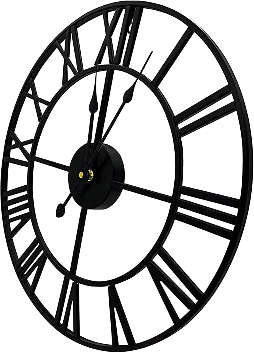 Garden Clock Weatherproof Outdoor Large Retro Roman Numbers Outdoor Clock Garden Open FA Wrought Iron Outdoor Garden Clocks Indoor Outdoor Decoration Wall Clock Mute Quartz Wall