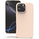 YATWIN Silicone Back Case for iPhone 16 Pro Max, Soft-Touch Phone Back Cover for Apple iPhone 16 Pro Max - Link Pink gallery image