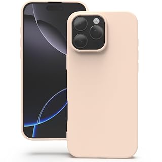 YATWIN Silicone Back Case for iPhone 16 Pro Max, Soft-Touch Phone Back Cover for Apple iPhone 16 Pro Max - Link Pink