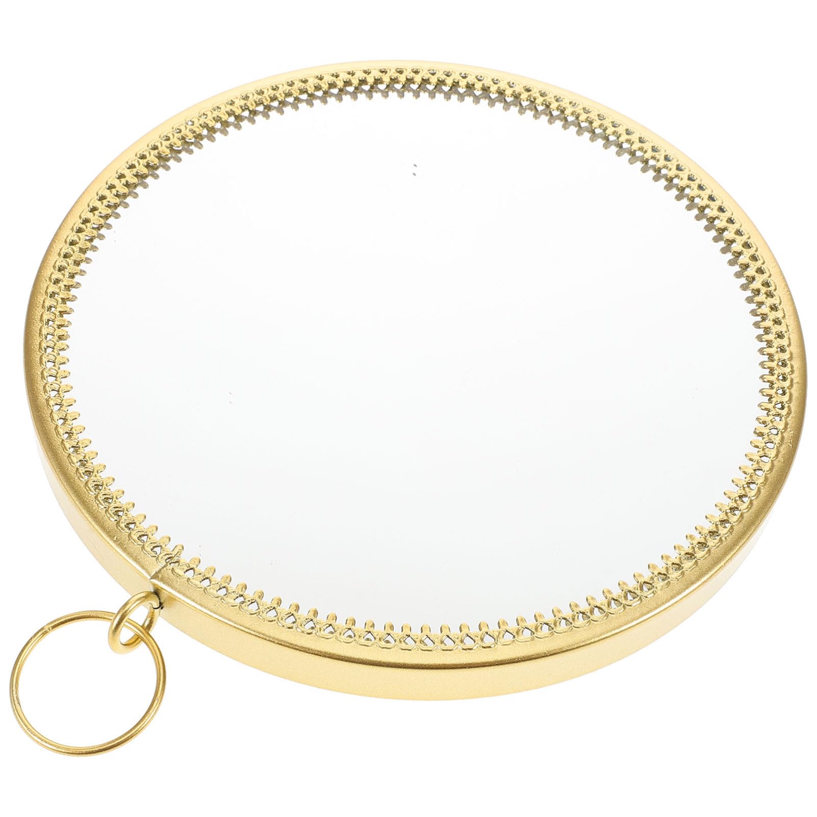 Miroir en verre et métal doré de qualité supérieure au design épuré