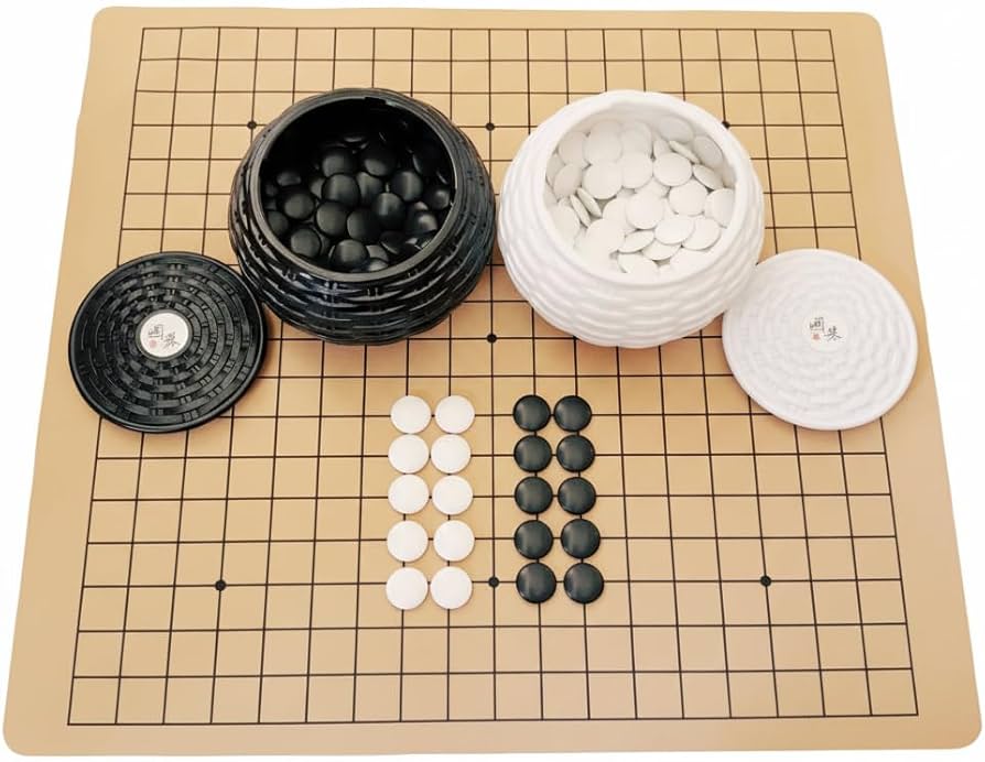Amazon | 囲碁 セット （ 碁笥 碁石 囲碁盤 ） プラスチック製碁笥