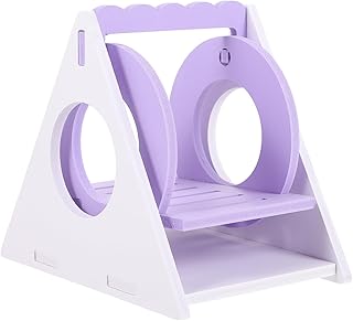 Kisangel ハムスター用耐摩耗スイングおもちゃ 小型ペット遊具 ハムスターケージ装飾 健康維持と活動促進用