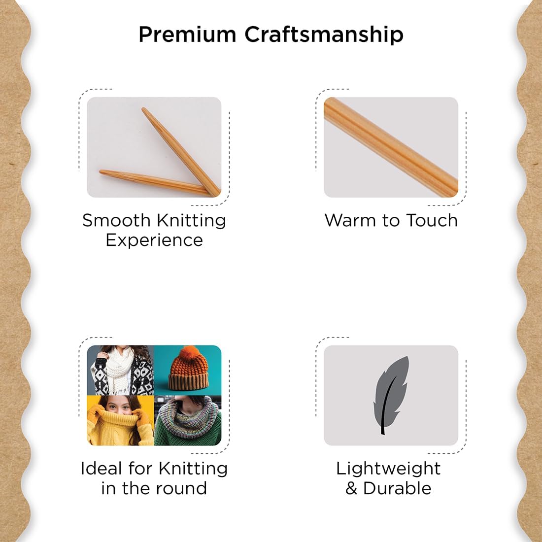Knitter’s Pride Bamboo Luxe Fixed Circular Needles 24"" (60cm) – US Size 0 (2mm)