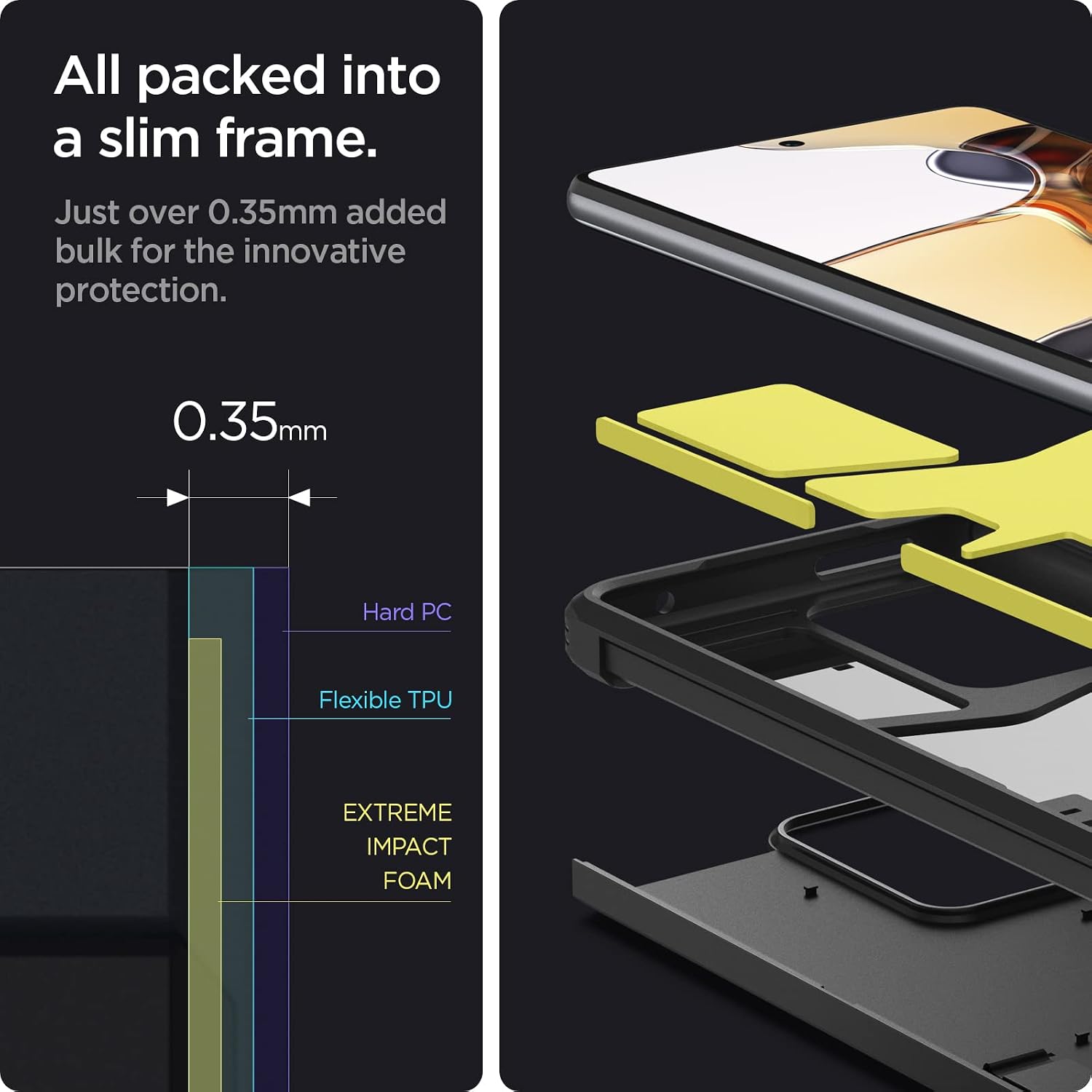 Spigen Tough Armor [Extreme Protection Tech] Designed for Xiaomi 11T / 11T Pro (2021) - Black
