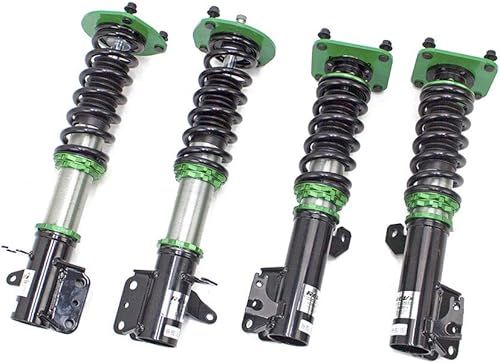 R9-HS2-105 compatible con Mazda Protege (BJ) 1999-03 Hyper-Street II Kit de coilover con ajuste de fuerza de amortiguación de 32 vías por Rev9,