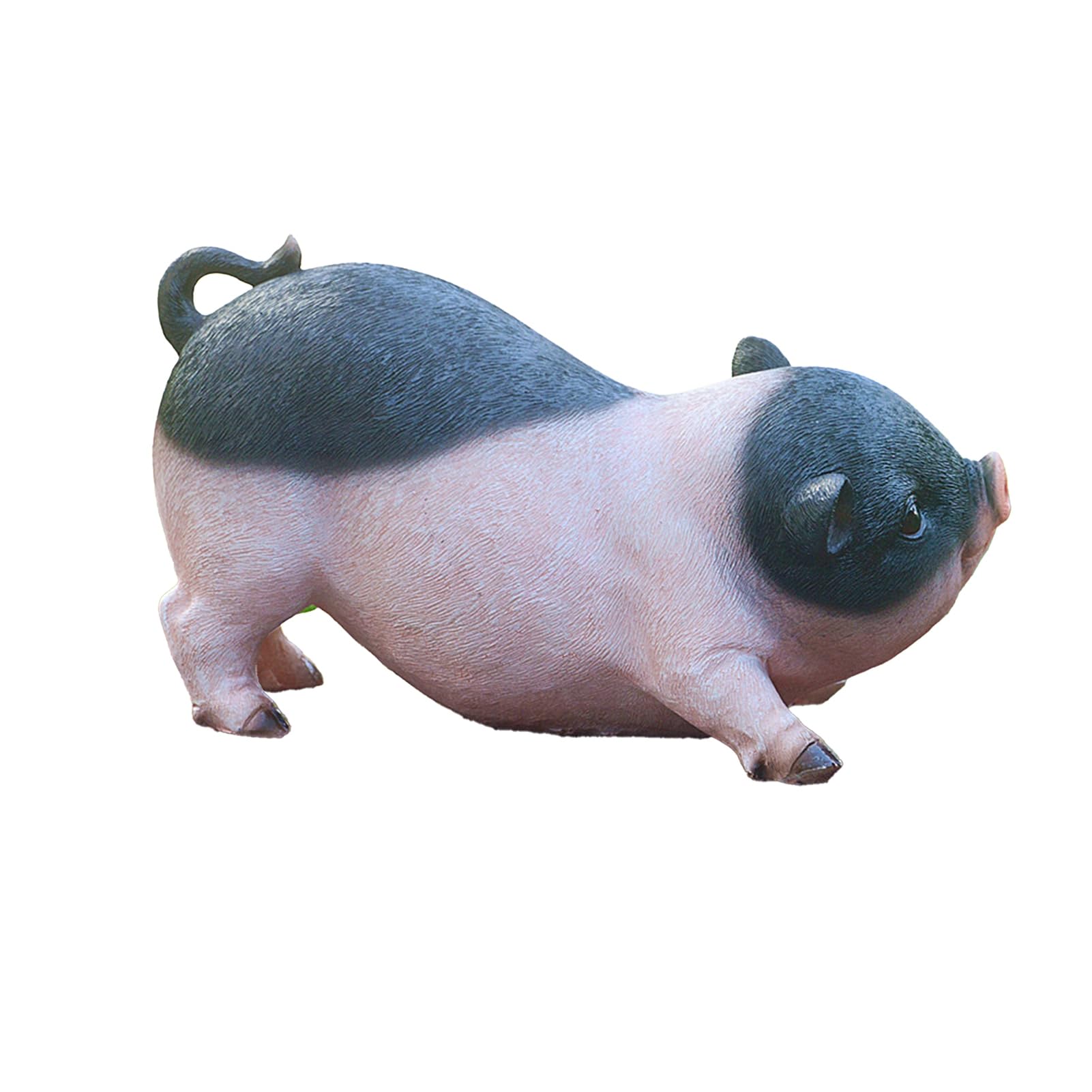 matumou Garden Pig Statue, Outdoor Resin Piggy Ornament, Cute Piglet Sculpture, Farmhouse Decoration for Yard Lawn Patio