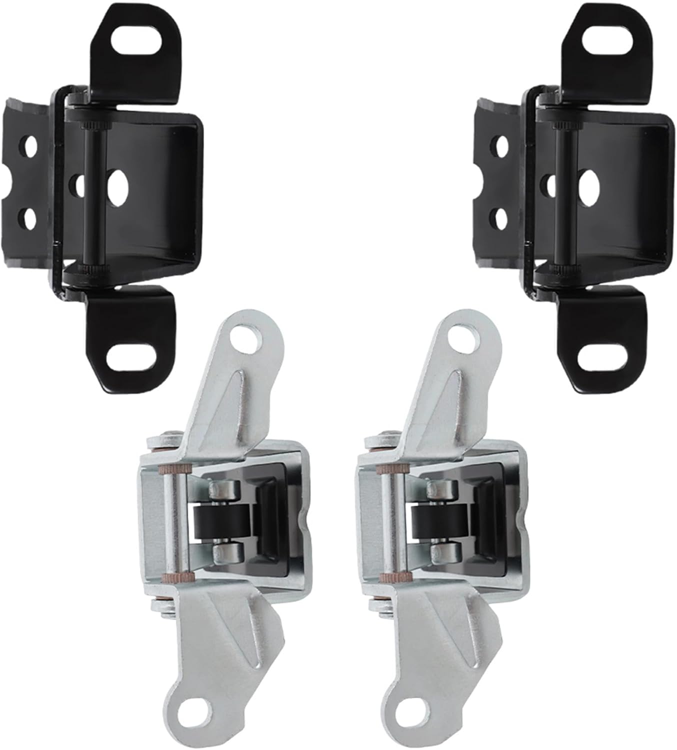 4-Pack Front Door Hinge Set Upper Lower Left Right Side Replacement for 1980-1997 F150 Mercury