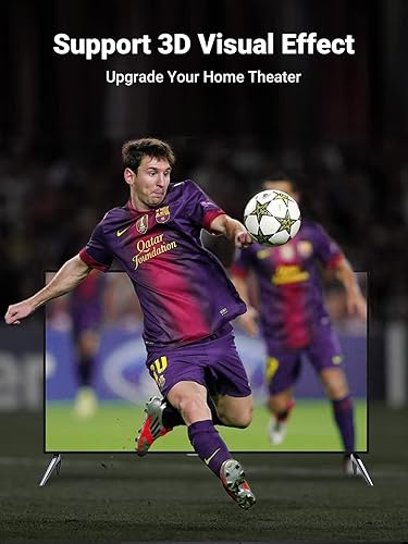 Vista 6 de UGREEN Cable DisplayPort 4K a HDMI, unidireccional UHD DP a HDMI, cable de visualización de video para monitor HDTV, proyector, computadora de 6 pies