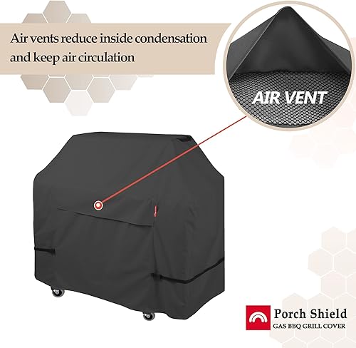Miniatura 5 de Porch Shield Cubierta de parrilla de gas prémium de 50 pulgadas de ancho x 24 pulgadas de profundidad x 46 pulgadas de alto, cubiertas impermeables
