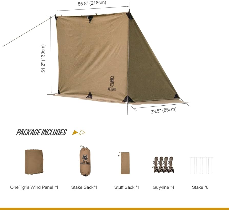 OneTigris ポリコットンTC タープ 4m x 5m Amazon | OneTigris ポリ