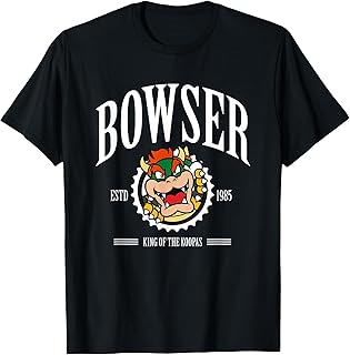 Super Mario Bros Bowser Est 1985 King Koopa Collegiate T-Shirt
