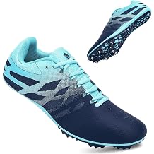 THESTRON Men Women Kids Track and Field Shoes Professional 8 Spikes Running Racing Sneakers Breathable Lightweight Sprinting Shoes