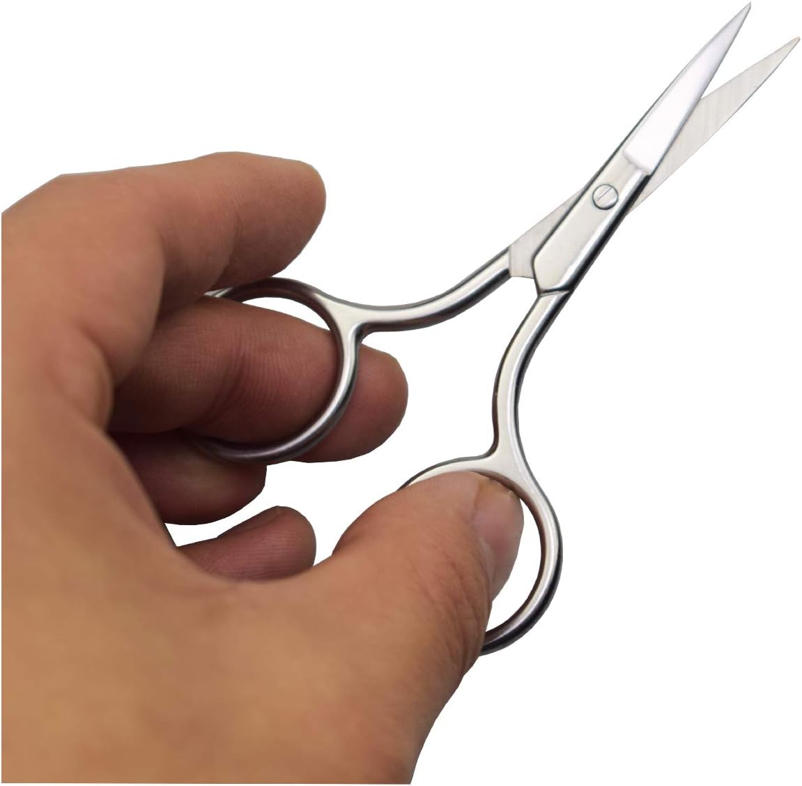 Eyebrow and Nose Hair Scissors, 3.5” Stainless Steel 2 Pieces