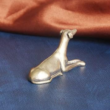 CHOVY Vintage Solid Brass Miniature - Delicate Greyhound Desk Ornament for Pet Enthusiasts - Exquisite Collectible and Home Décor Accent（Greyhound）