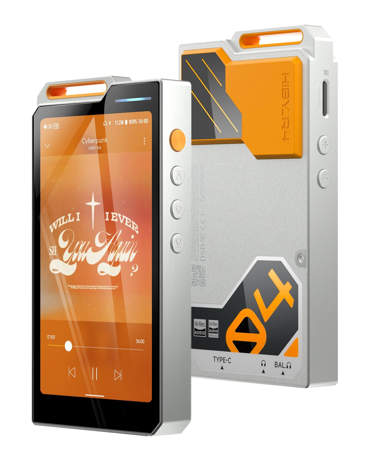 HiBy R4 Android MP3 MP4 Player with Spotify, 4 DAC & Class A Amp, MQA 16X HiFi Lossless Music Player with Bluetooth and WiFi, 3.5mm & 4.4mm Headphone Jack-picture-20