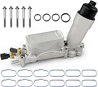 Upgraded Aluminum 926-959 926-876 Oil Cooler Filter Housing for 3.6L 2011-2016 Dodge Jeep Chrysler Ram - Leak-Proof Durability