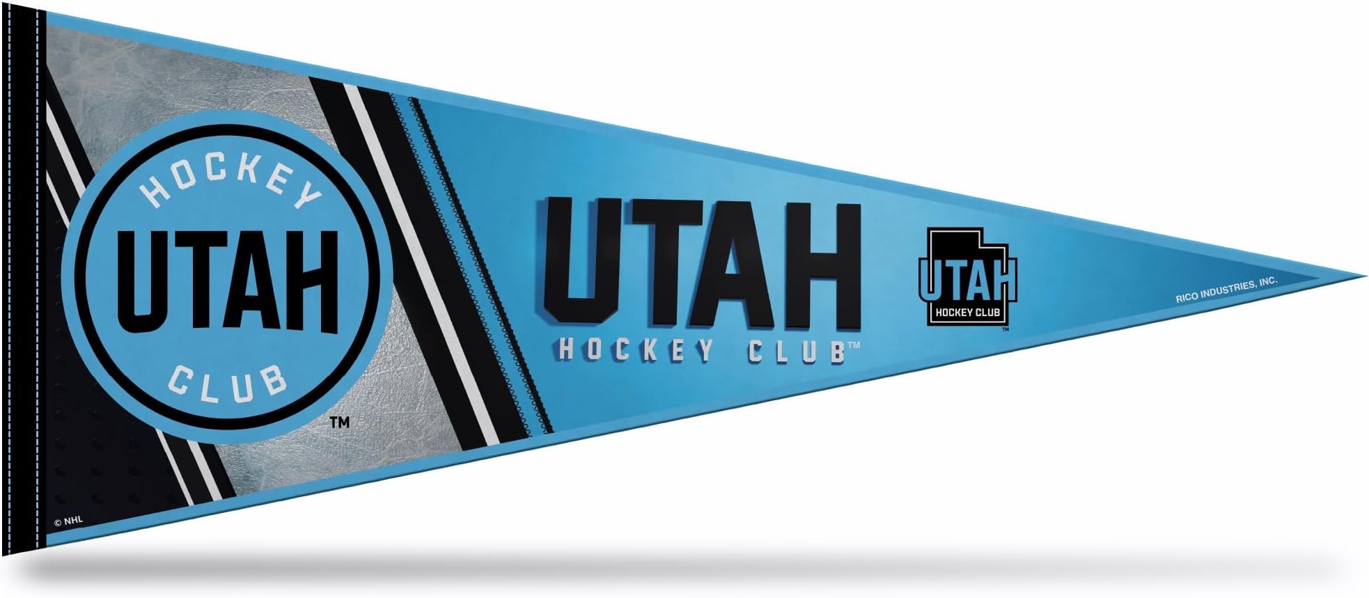 Rico Industries NHL Hockey Utah Hockey Club 12" x 30" Felt Wall Décor Pennant - Great for Home/Bed Room/Man Cave Décor