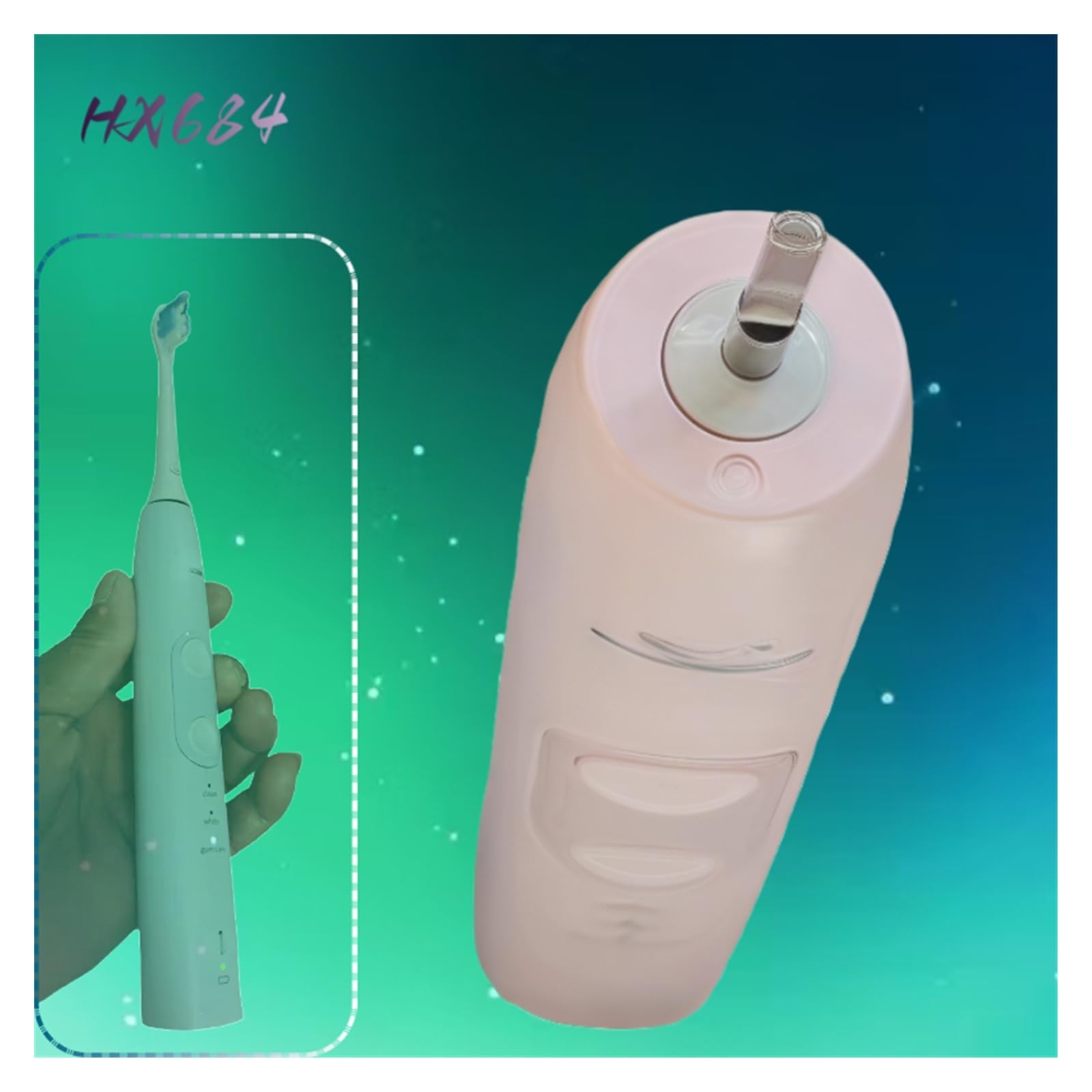 Mango Accesorio For Cepillo De Dientes Eléctrico. Compatible Con Philips HX684J Y HX684C Cepillos De Dientes Eléctricos(1 pink HX684J)