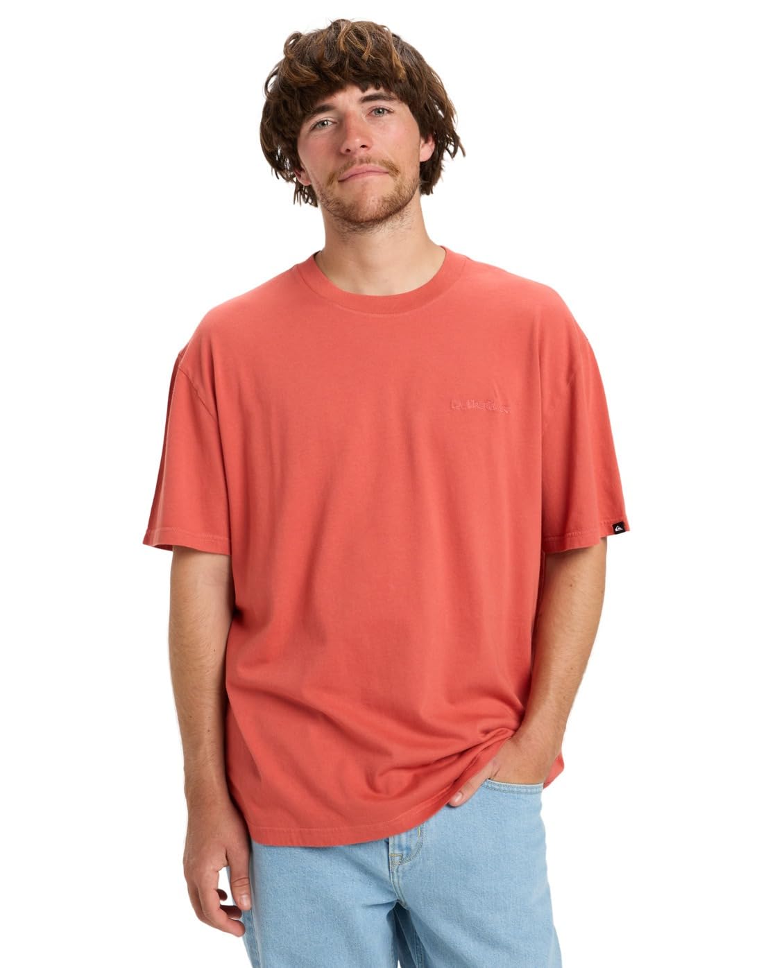 Quiksilver Short-Sleeved T-Shirt Salt Water SS Men's Pink XXL