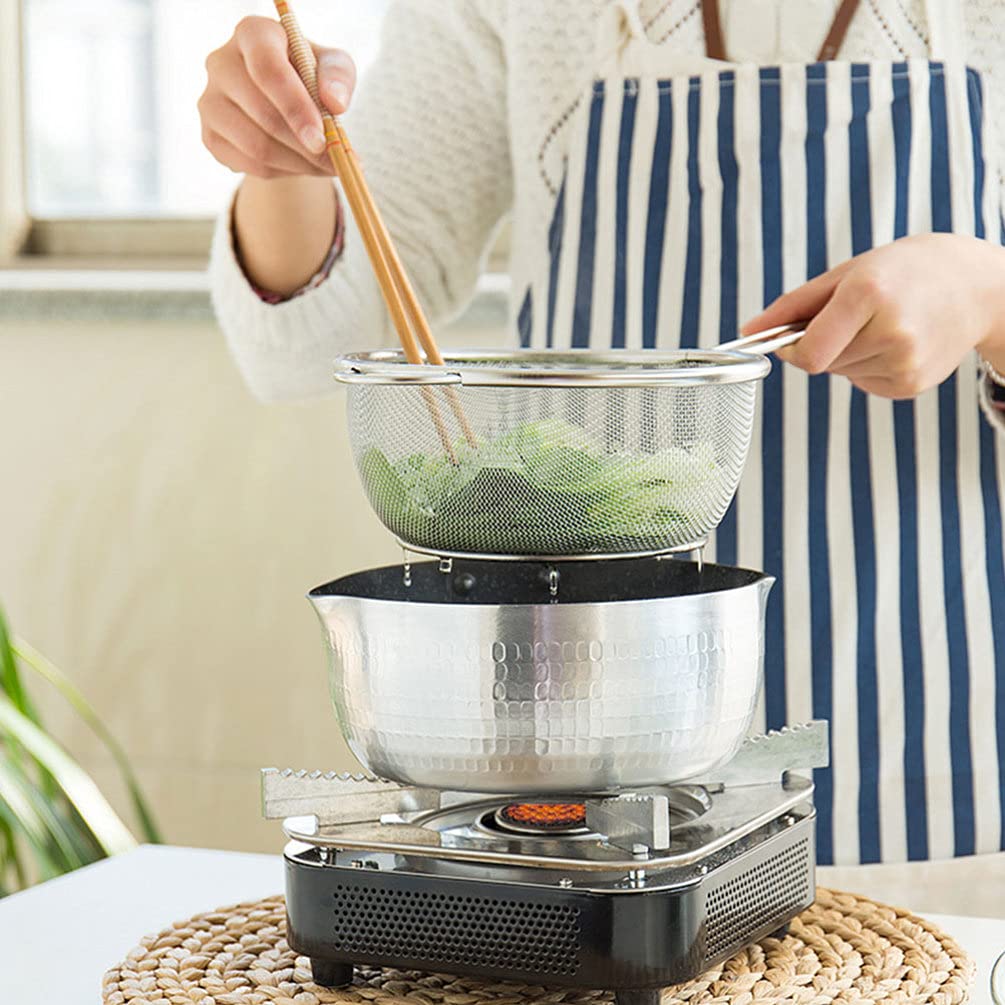 Colino Per Frittura In Acciaio Inossidabile - Cestello Per Friggere Patatine, Pollo E Verdure - Foto 3