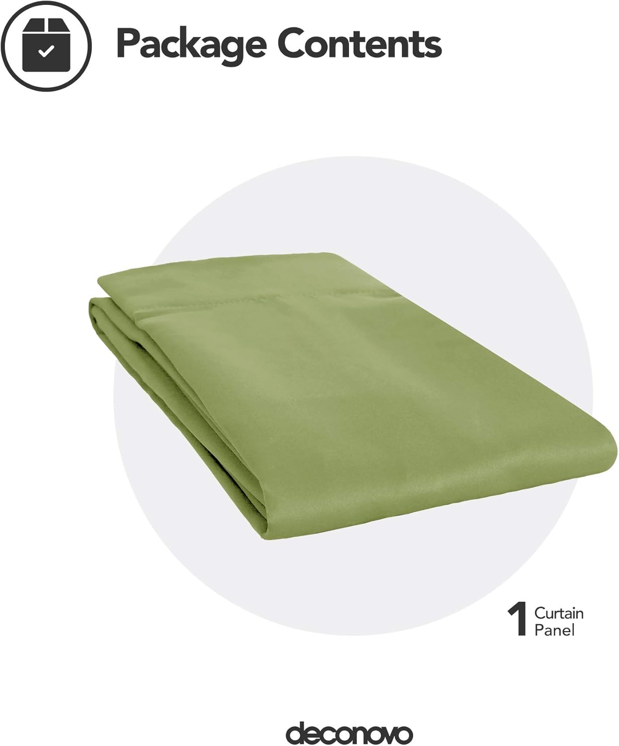 Deconovo Blackout Curtain Thermal Insulated Window Treatments Grommet Top Blackout Curtain Room Darkening Curtain Panels for Living Room 52 x 95 Inch Nile Green