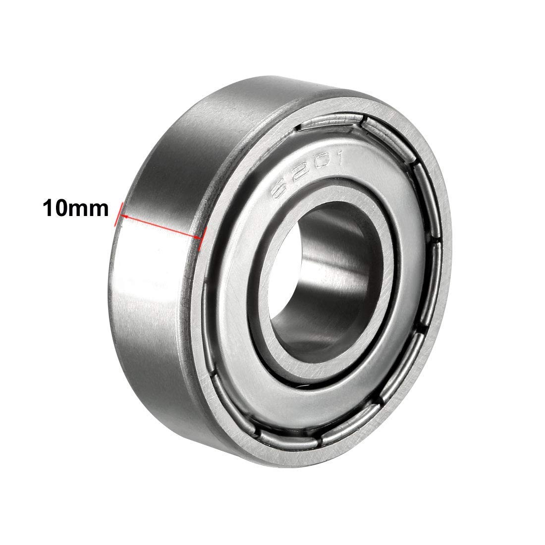 6201 ZZ Rillenkugellager – 12x32x10 Mm, Geschirmt Produktbild-Vorschau 3