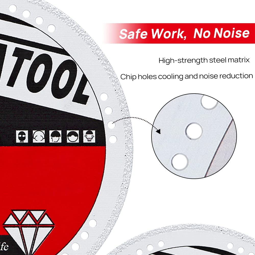 DT-DIATOOL 14 Inch Diamond Blade Metal Cutting Cut Off Wheel 14 x 1 for Steel Iron Rebar Metal Profiles Aluminum