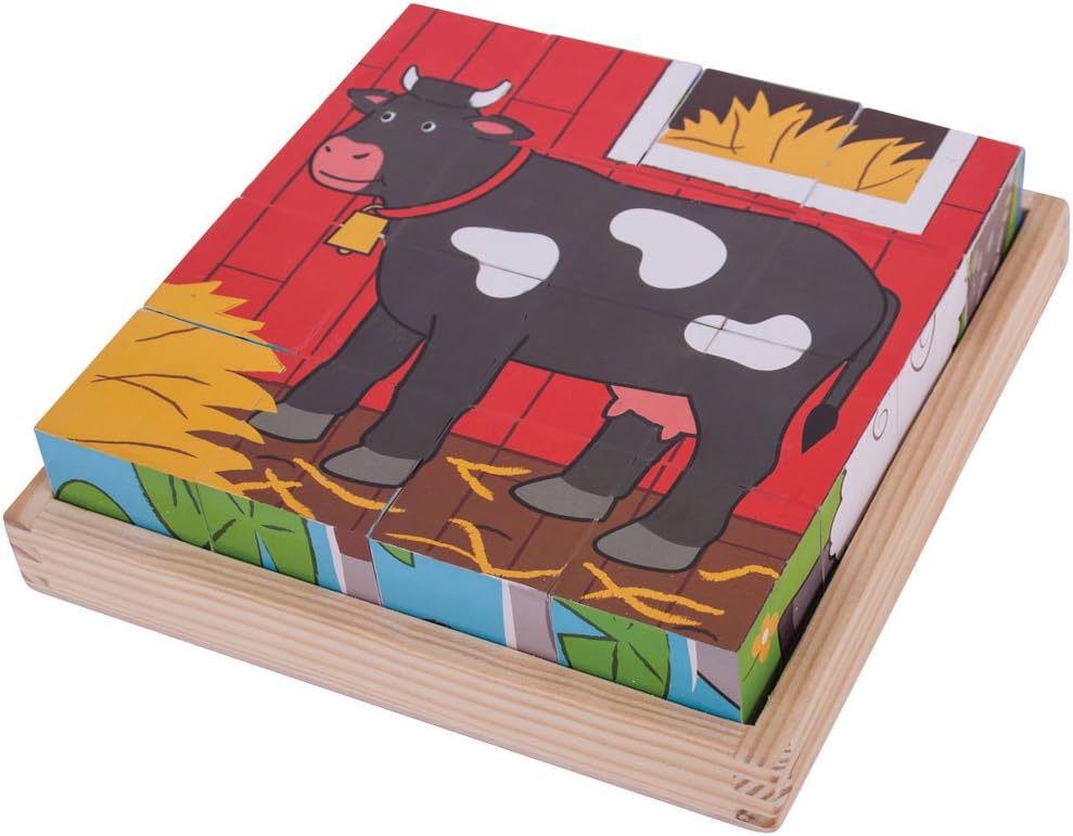 Bigjigs Toys Farm Cube Puzzle