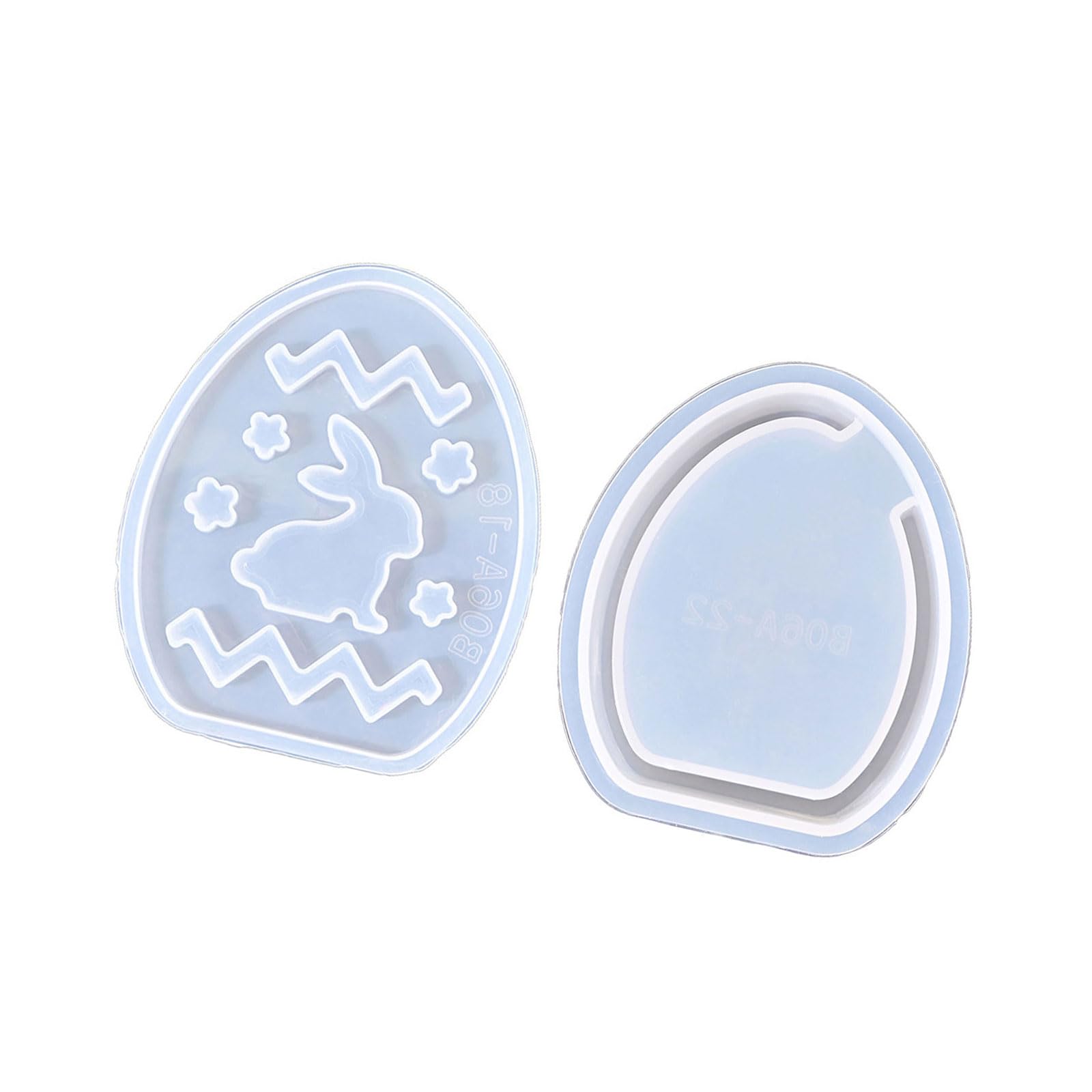 HZBB Hollowed Bunnies Silicone Holder Molds for Making Tealight Holder Stand Home Decoration Epoxy Resin Molds Easter Craft