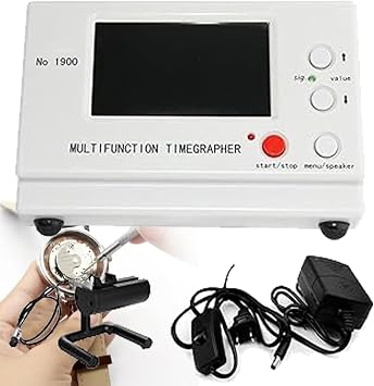 Watch Timing Machine LCD Screen Wrist Watch Tester Multifunction Timegrapher Calibrator Calibration Testing Tool, for Watchmaker, Watch Calibration Tool for Mechanical Watches