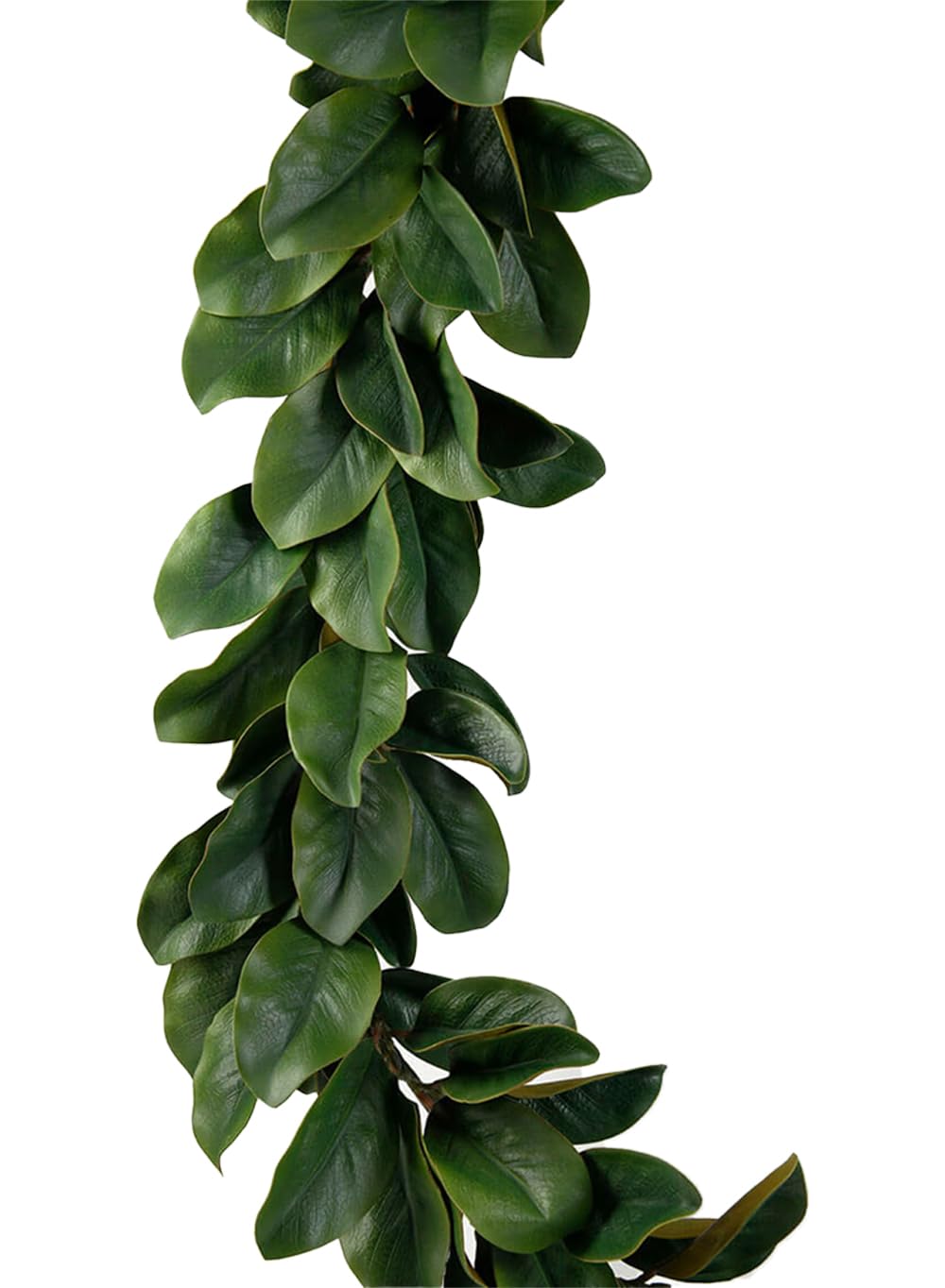 Serene Spaces Living Green Artificial Magnolia Leaf Garland, Ideal to Hang at Wedding, Store Display, Window Sill, Fall Decor, Perfect Holiday Décor, 72