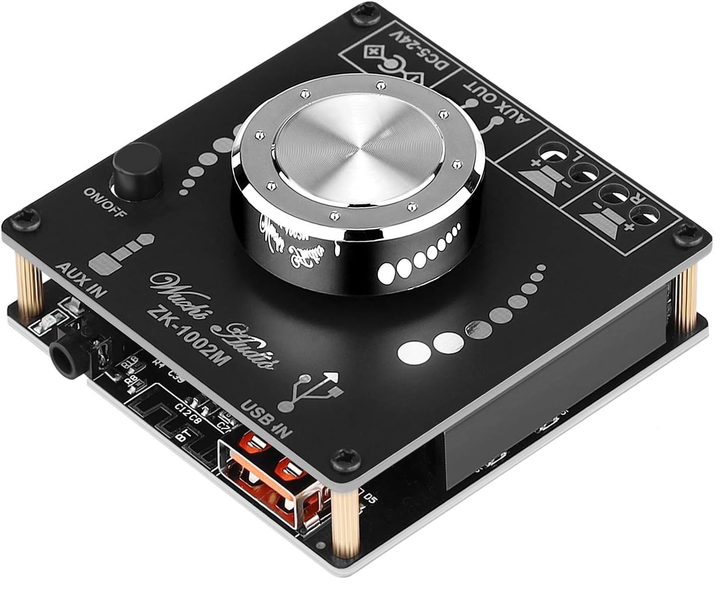 ZK-1002M Bluetooth 5.0 Audio Amplifier Board, 2.0 Channel HiFi
