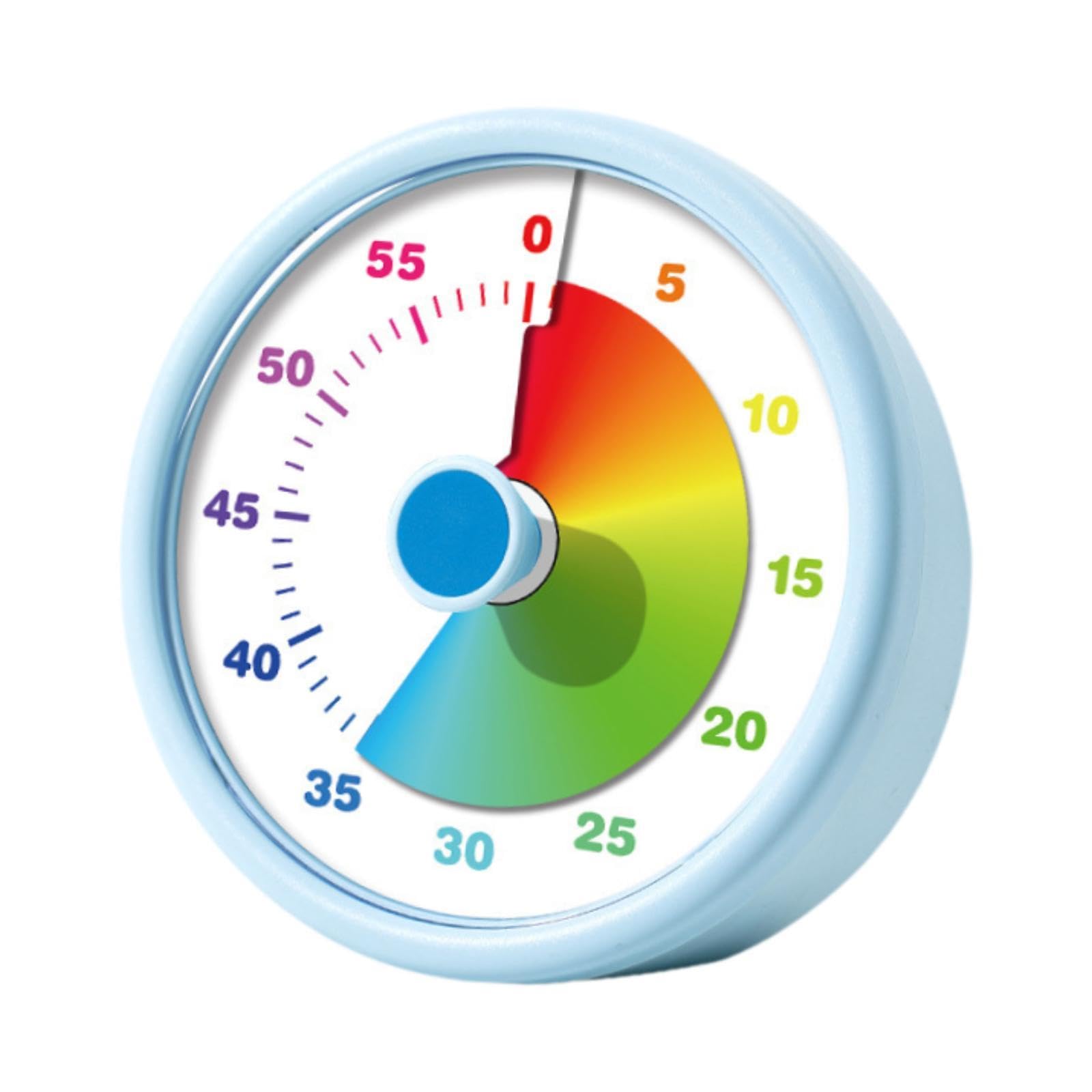 Gralara Visueller Timer Als 60 Minuten Uhr Und Zeitmanagement Werkzeug Küchenuhr Und Lernuhr mit Benutzerfreundlicher Bedienung für Die Arbeit Im B, Blau