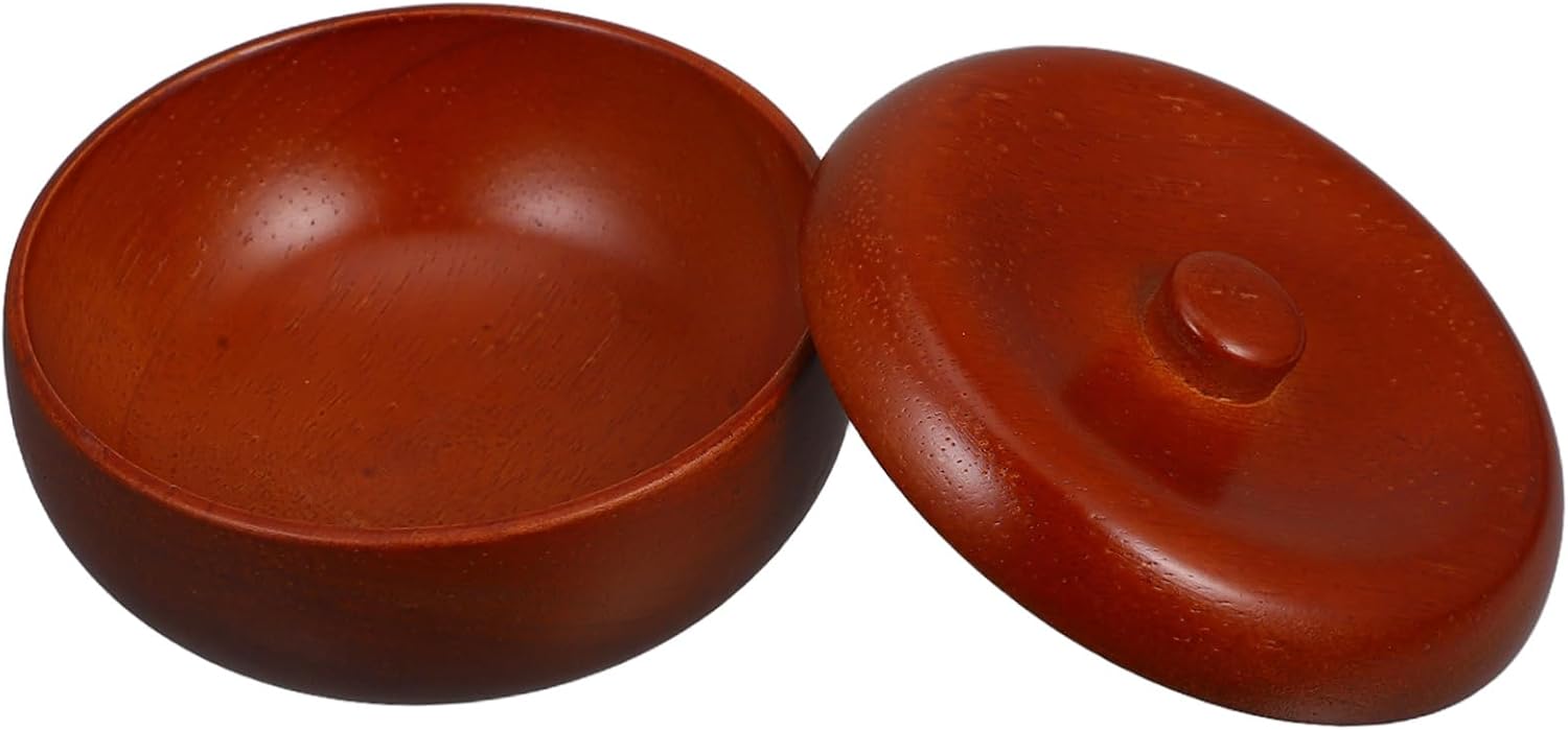 Unomor Shaving Soap Bowl for Men Lathering Bowl Cover for Creating Rich Shaving Cream Grooming Tool