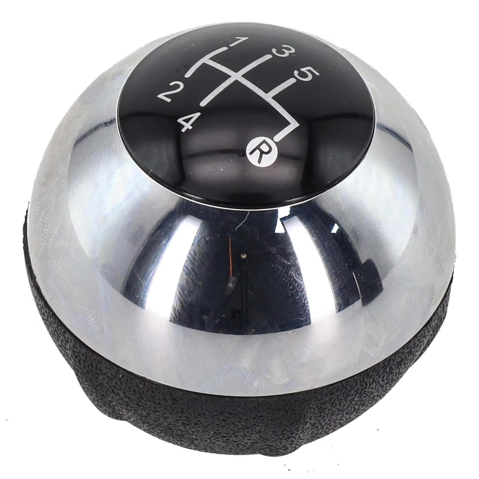 DWTNMEX Gear Shift Knob for Fiat 500 2013-2018 Gear Shift Knob Head in Chrome Black Designed for Smooth Shifting Experience