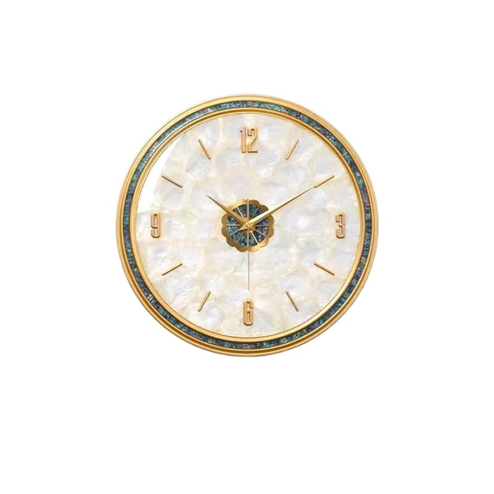 J9V4G6S3B5 Analogue Wall Clock Clock, Living Room Wall, Brass Luxury, Circular, Suitable For Hotels, Restaurants, Offices for Room Decoration(Small)